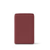 Lederhocker Echtleder Veganleder bordeaux rot POMP Hocker